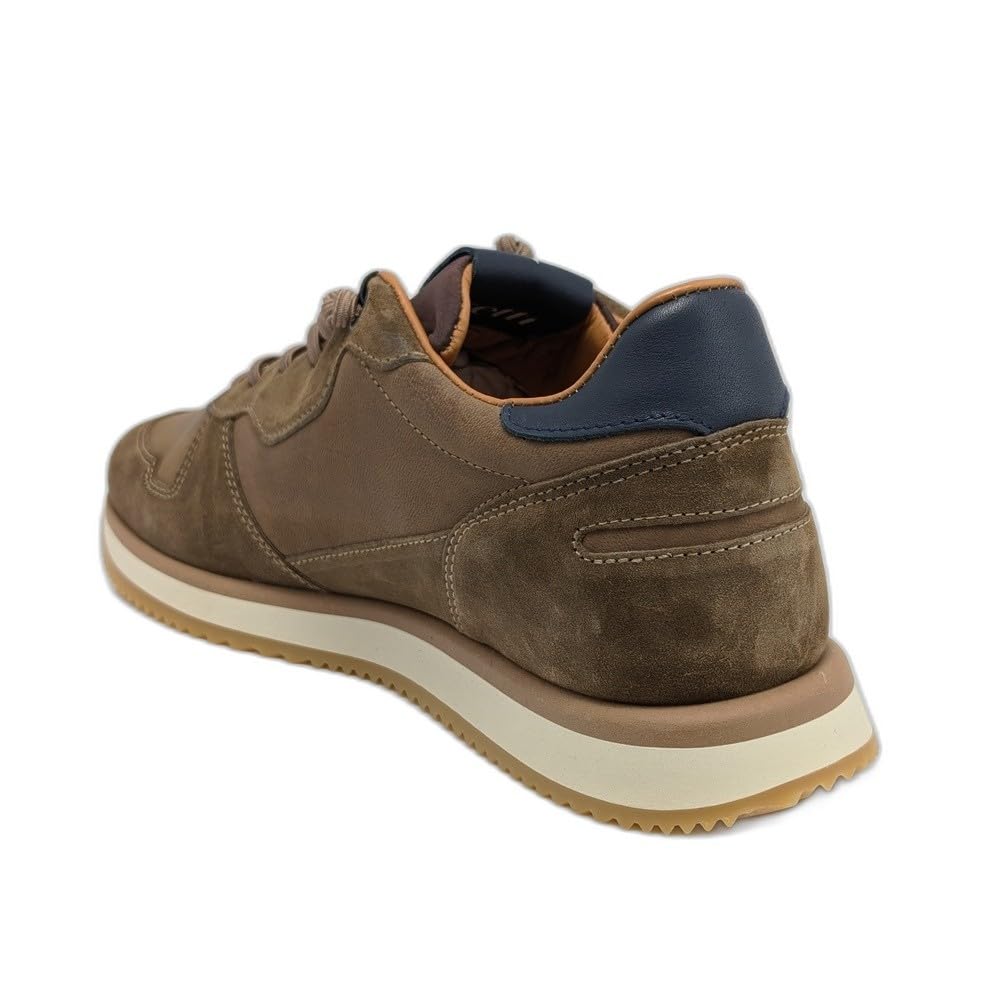 Cetti 1397 Ante Tabaco marrón: Nubuck, Plantilla Acolchada extraíble, Forro Cuero, Cordones elásticos y Suela de Goma Flexible. Cómodas Desde el Primer Uso.