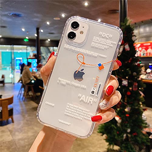 Devineresse Hot Off Sports Shoes Brand Phone case for iPhone14 13 12 11 XS Max XR Sneakers ins White Label Soft TPU Cover-White-for iPhone 12 PRO