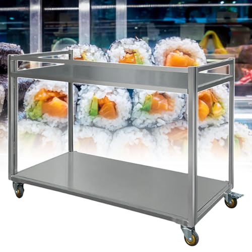 Carro de venta móvil plegable con ruedas para eventos de alimentos al aire libre y soportes de venta al por menor