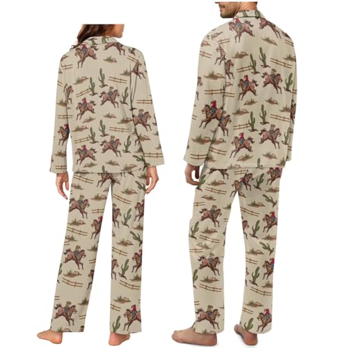 Couple Matching Pajamas Womens Pajamas & Men's Pajama Sets Button-Down V-Neck Sleepwear House Wear Loungewear Sets2