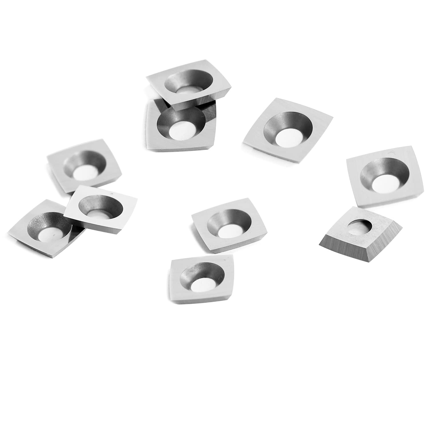 10 Inserts De Coupe En Carbure De Tungstène - 11x11x2 Mm - Pour Tournage Sur Bois