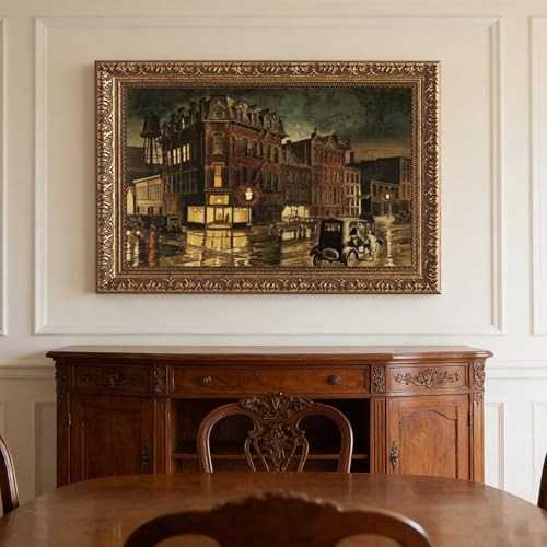 Toile Rainy Night Charles Burchfield pour habiller un mur vide avec style