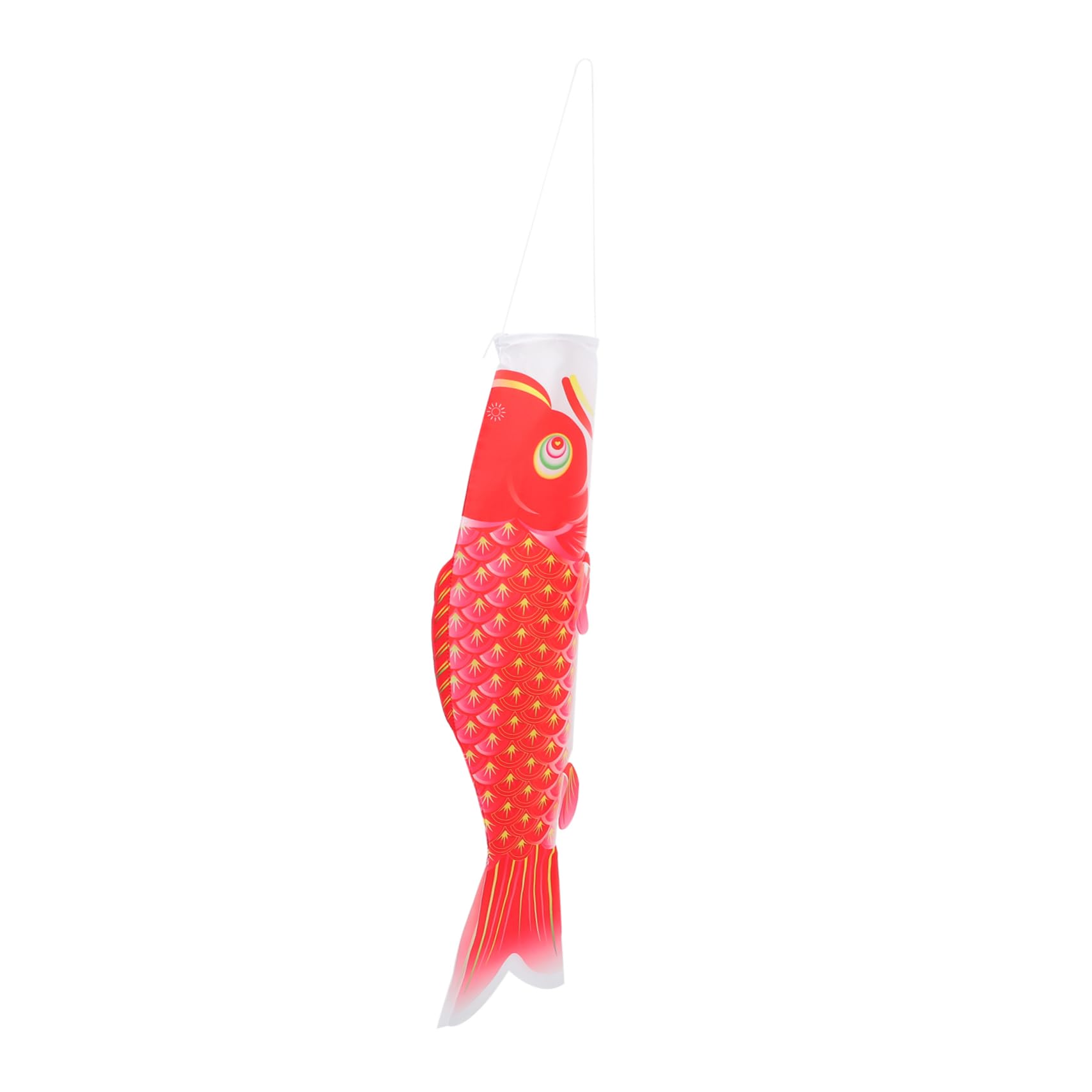 Drapeau de carpe japonaise en tissu rouge UKCOCO pour décoration extérieure