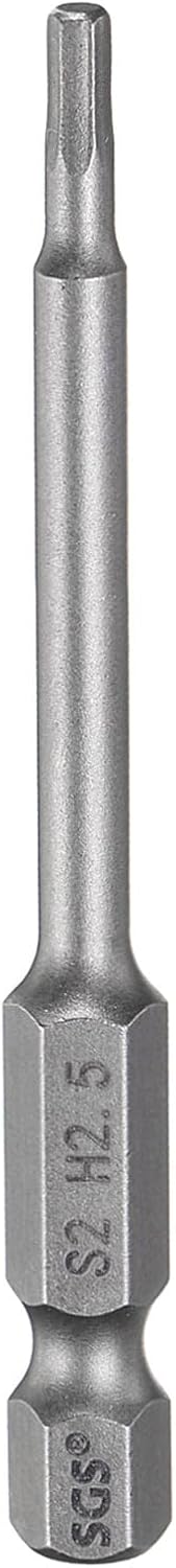 HARFINGTON H5.0 Hex Head Drill Bit Wrench 5mm Metric Flat Tip 1/4" Hex Shank 150mm (6") Long Magnetic Hexagonal Screw Driver Socket Industrial Screwdriver Power Bits