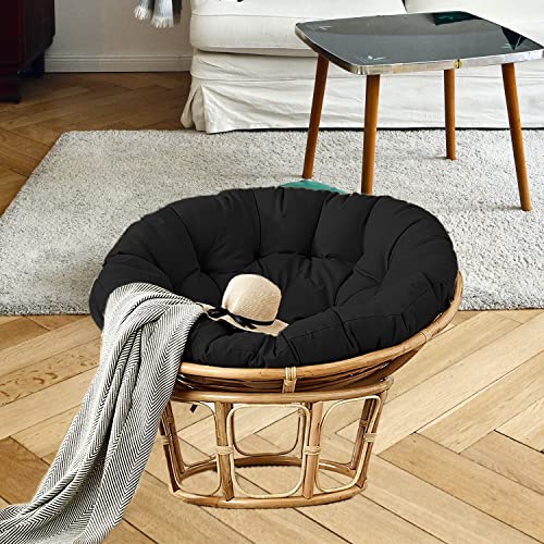 Yoosing Bodenkissen 80cm/31.49in, Festes Sitzkissen, glatten, strapazierstarkem Gewebe, Gemütliche Gartenkissen und Bierbankauflagen - Schwarz