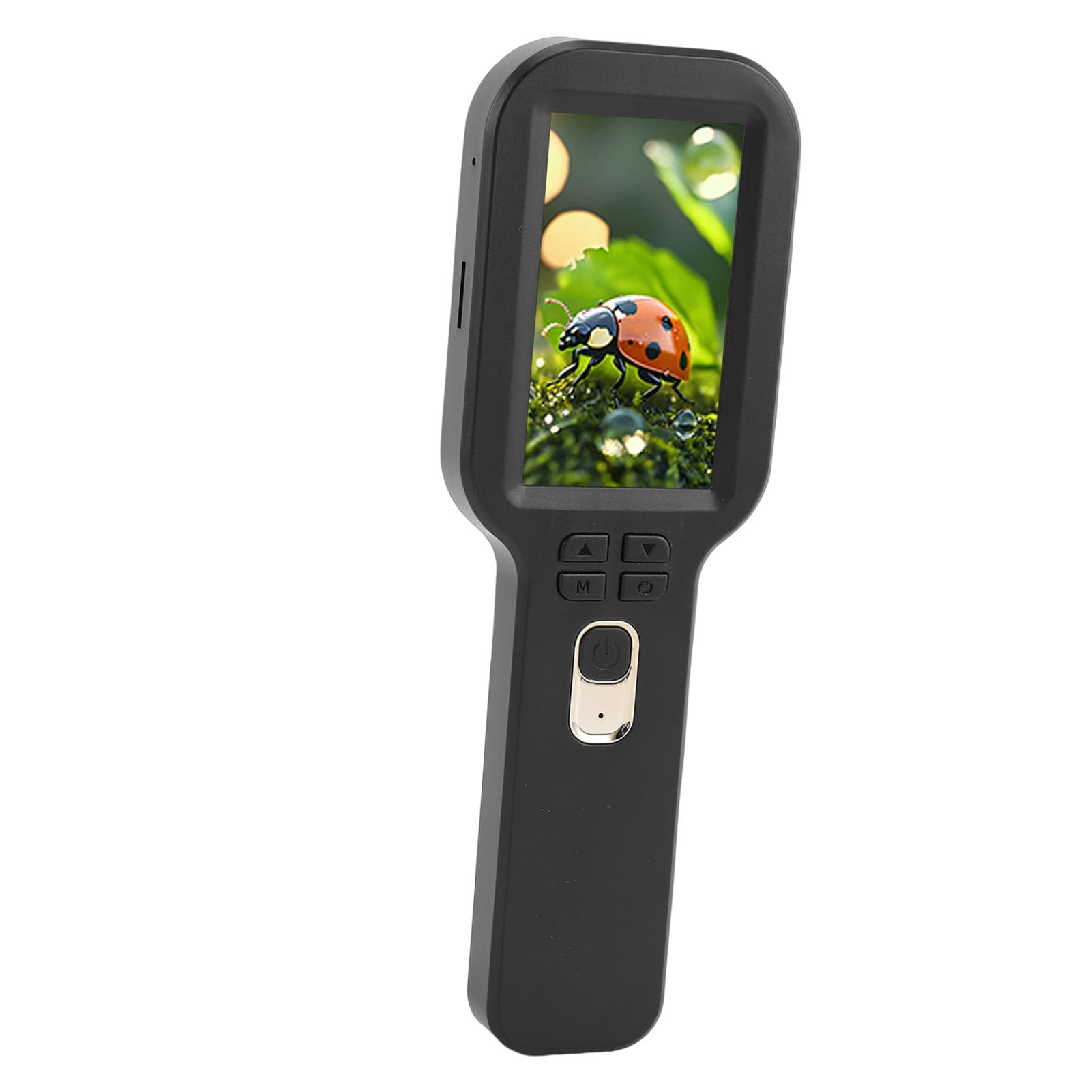 Sorandy Hand-Digitalmikroskop, 5- Bis 500-fache Vergrößerung mit Doppellinse, 3 Arbeitsmodi, Digitalmikroskop, Ideal für Schmuck, Elektronik, Natur (Black)