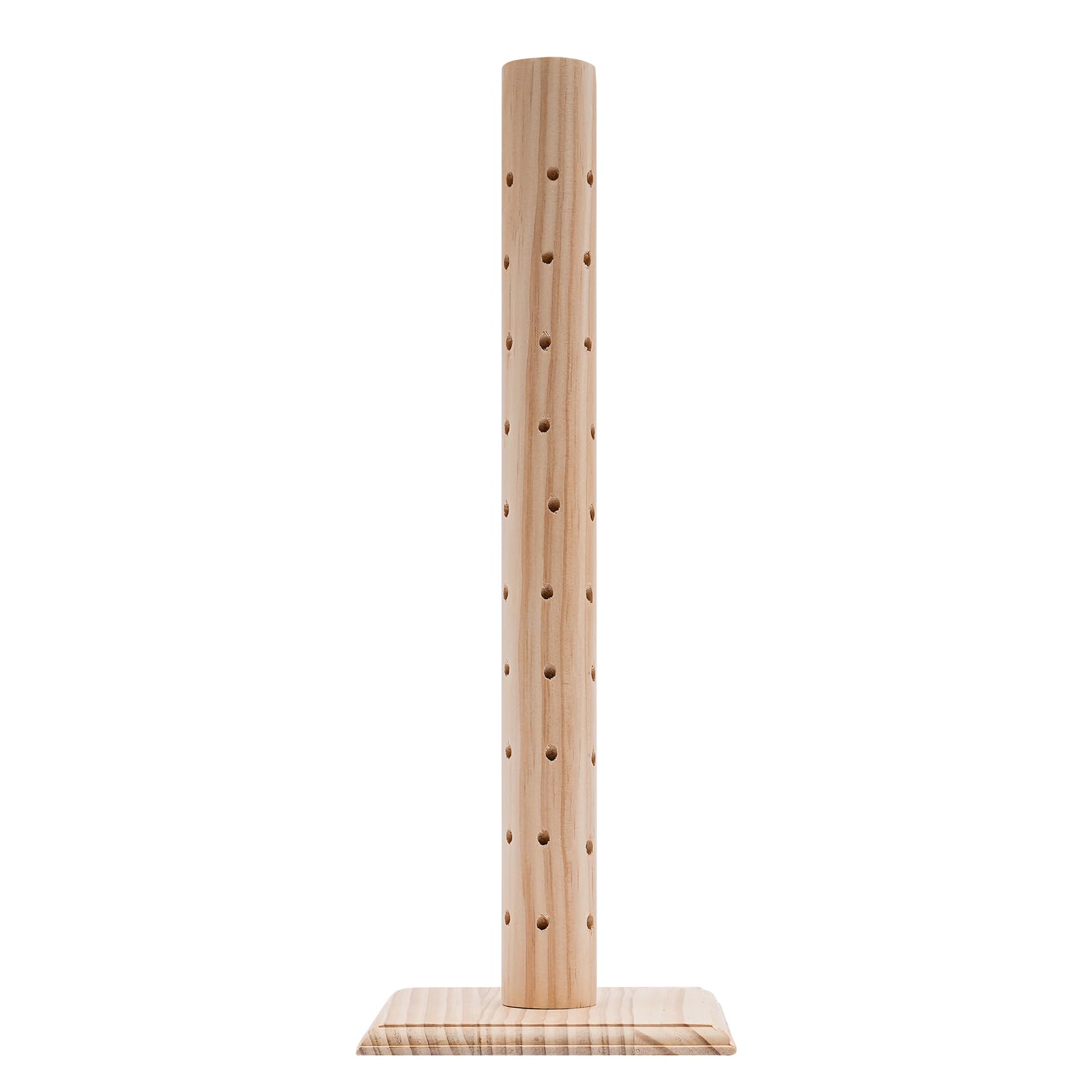 Cake Pop Ständer 62 Löcher Lollipop-Halter aus Holz, Süßigkeiten Tischdisplay, Lutscherständer für Partys Geburtstage Jubiläen Hochzeiten Geschäfte Geburtstag Deko (Log Farbe)