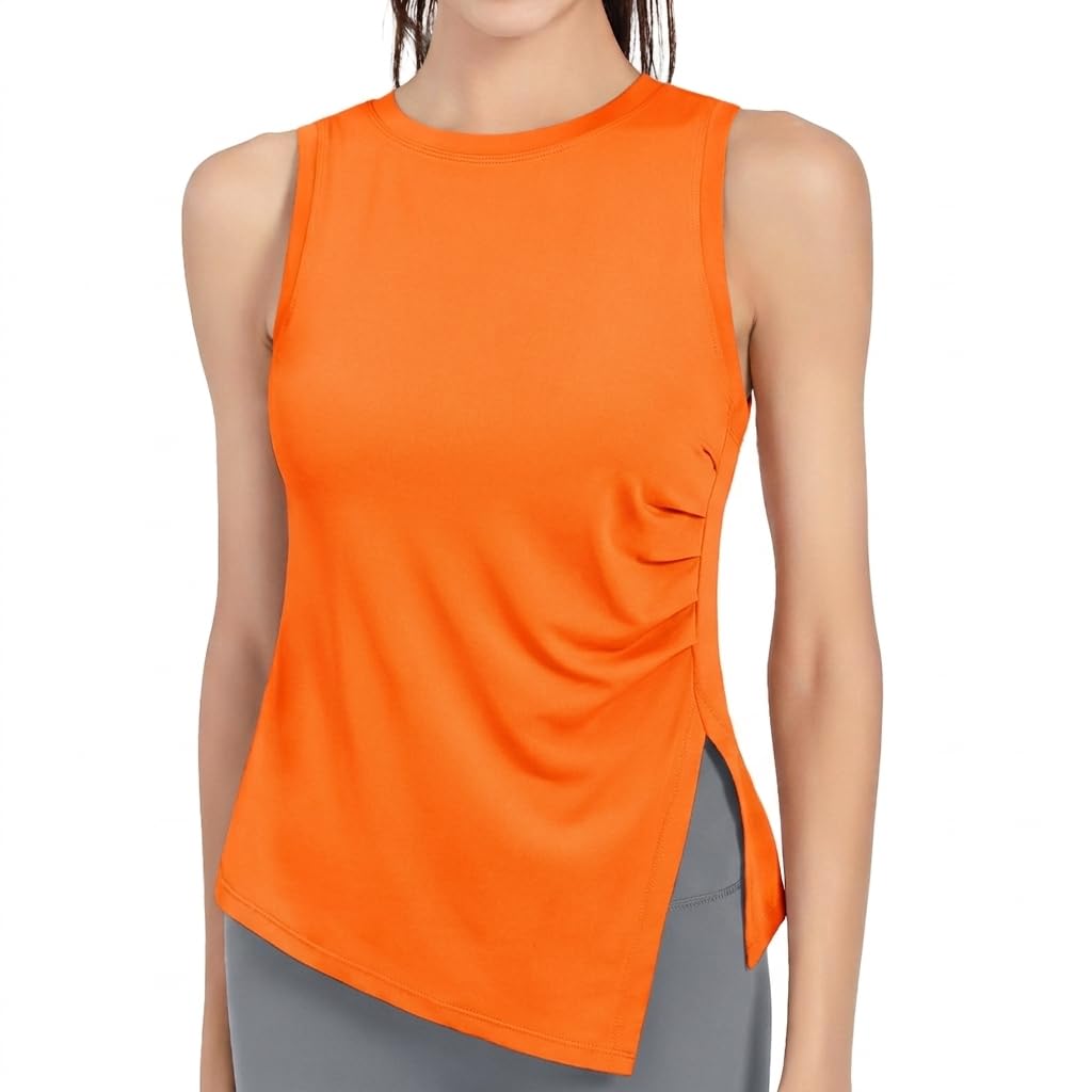 Sport Tank Top Damen UPF 50+ Ärmelloses Fitness Shirt Leicht Schnelltrocknend Atmungsaktiv Yoga Running Sporttop Sommer