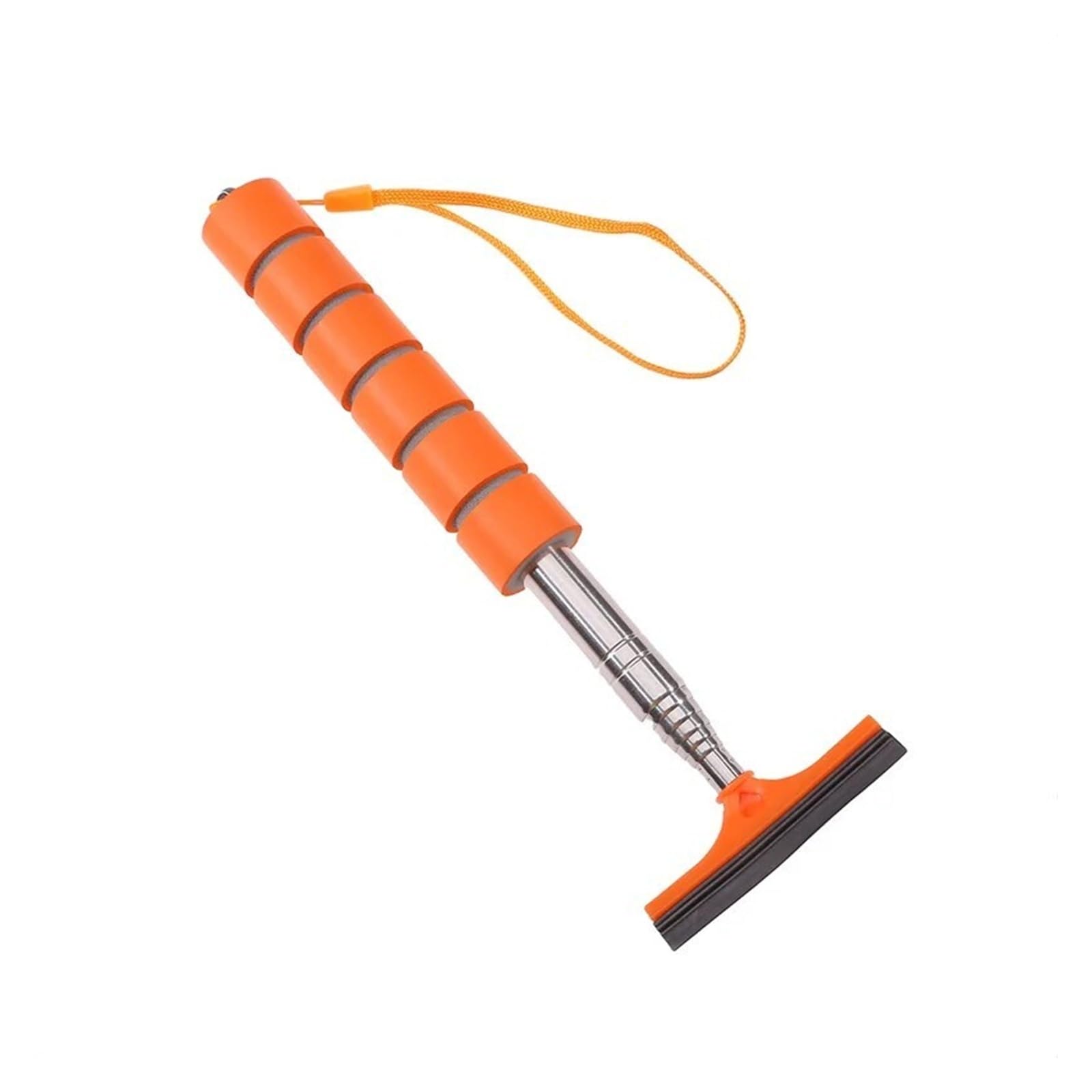 Car rearview mirror wipers Car Rearview Mirror Wiper Stainless Steel Telescopic Retractable(Orange)