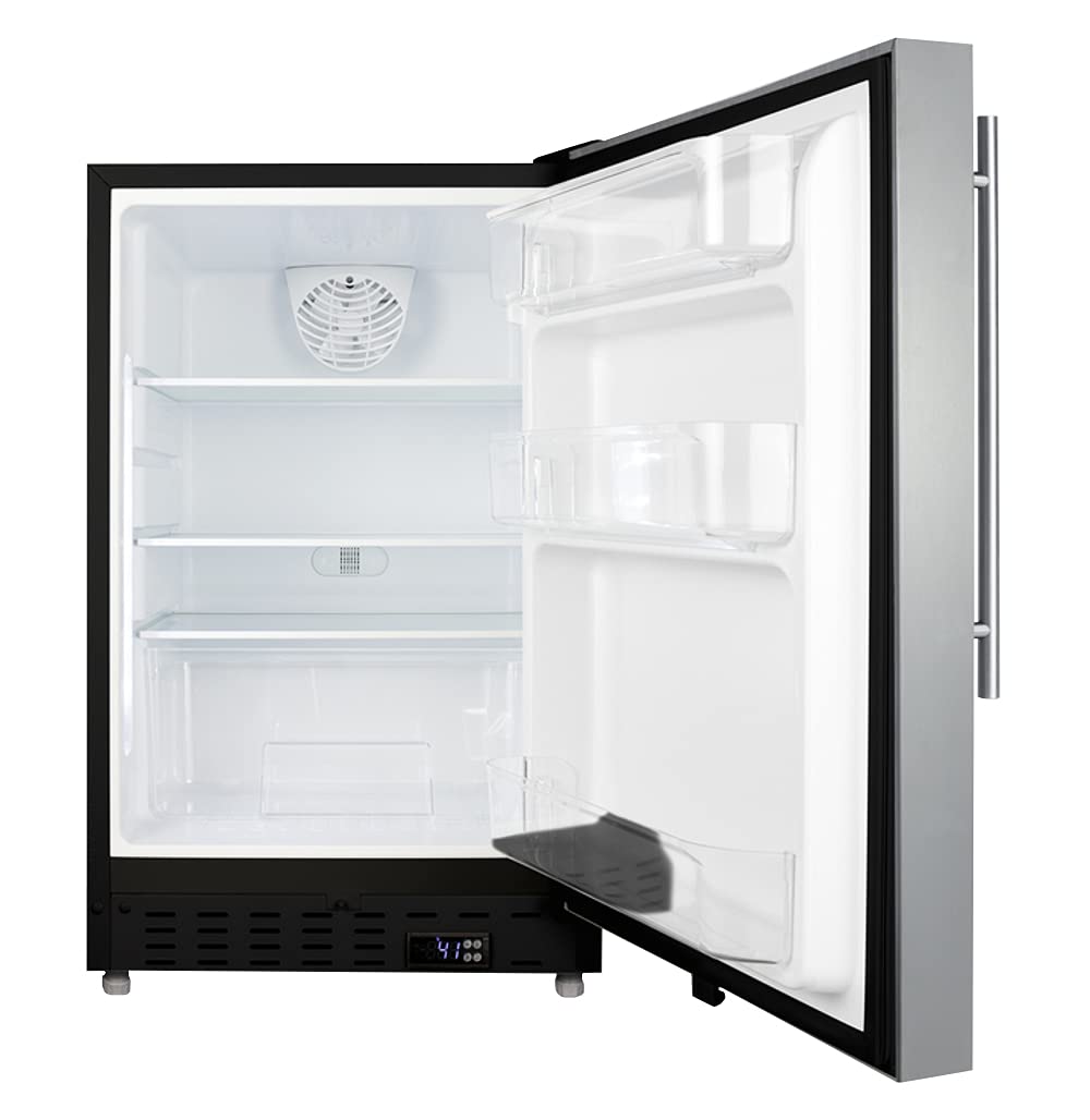 20 in. 3.53 CU. FT. MINI Refrigerator in Stainless Steel Without Freezer, ADA COMPLIAN on Fridge.com