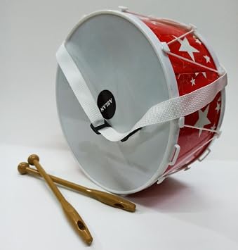 Large Size Children's Drum Strap with 25cm Diameter Knob and Original Appearance Toy Made of Sturdy Plastic