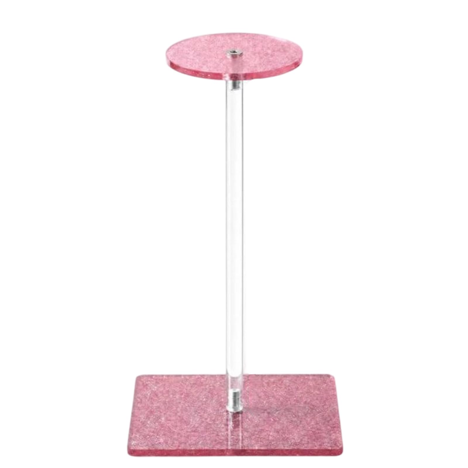 Hat Display Stand for Baseball Caps and Bucket Hats, Clear Center Rod Tabletop Hat Holder for Dresser Shelf Acrylic Display Stand Baseball Cap Holder Bucket Tabletop Cap Dresser Shelf Clear Rod Desk