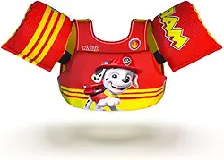 Boia Infantil com Colete Salva Vidas Nash - Patrulha Canina Marshall