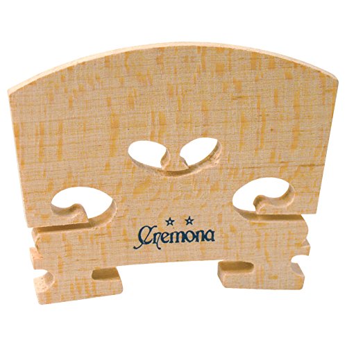 Cremona VP-202 2-Star Violin Bridge – 1/2 Size – Northern Maple, Pre-Cut, Enhanced Tone