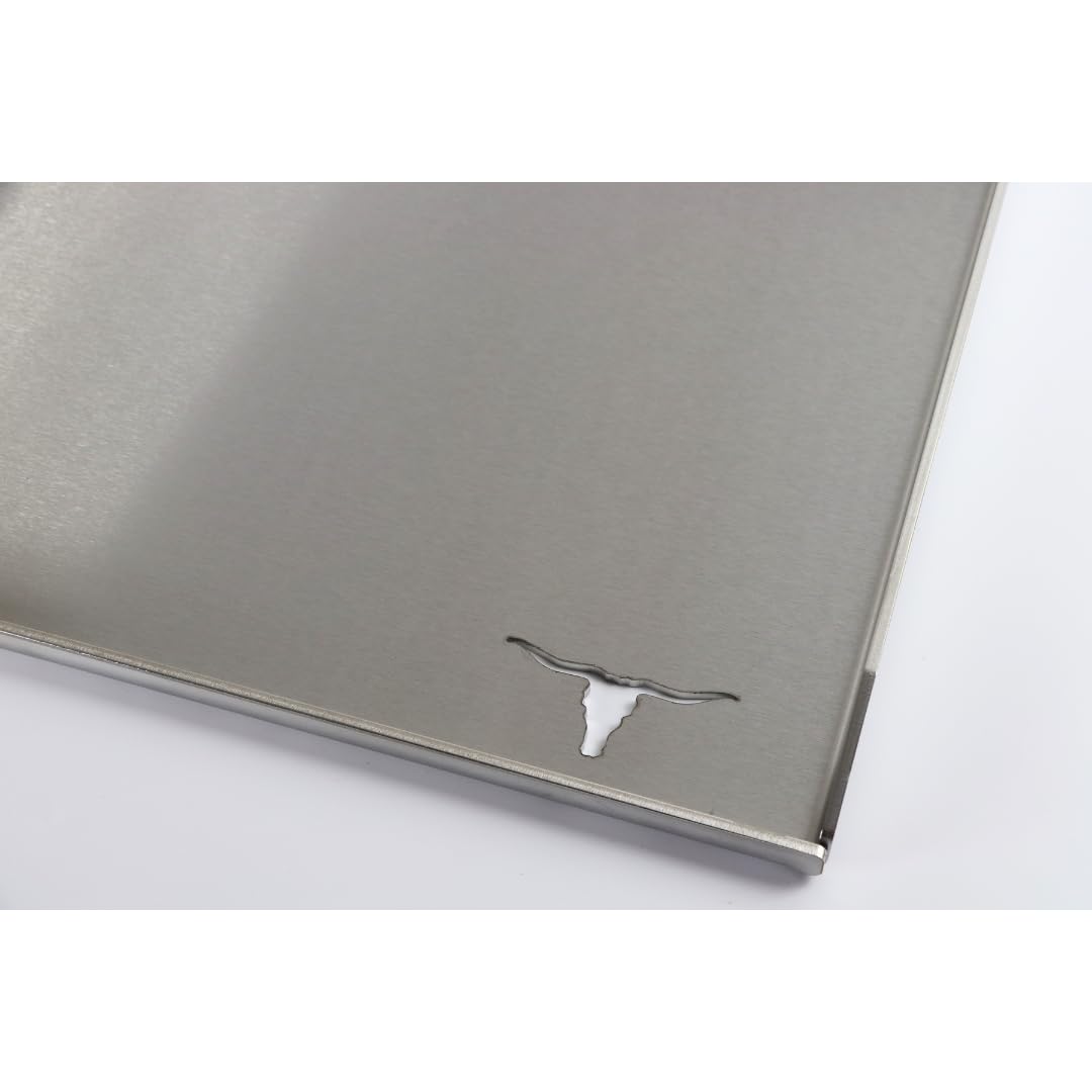 Kette's - Accessorio per barbecue in acciaio INOX, 470 x 425 mm, colore: Argento