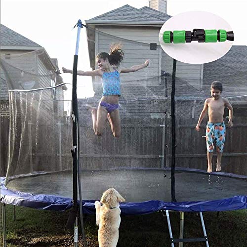 OYEFLY Trampoline Sprinkler Fun Water Park Summer Toys Trampoline Accessories Outdoor Trampoline Water Play Sprinklers for Kids (39 ft Black) - Thumbnail 3