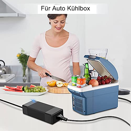 RGBER® Spannungswandler 230v auf 12v| 10A,120W| KFZ Netzadapter, Adapter für Kühlbox, Spannungswandler 230V auf 12V,230V auf 12V, mit Zigarettenzünder auf Steckdose