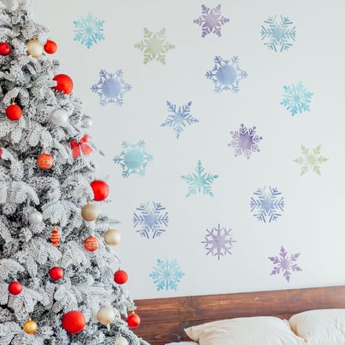 Stickers de Copos de Nieve de Invierno para Pared miniatura 1