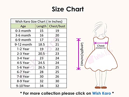 Image of Wish Karo Baby Girls Frocks Dress-(fe3038)
