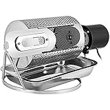 KLYDBMYT 600G Kaffeeröstmaschine mit Loch Kaffeebohnen Edelstahlröster Kaffeebohnenröster Getreidetrocknung Nussröster Haushaltsbackmaschine