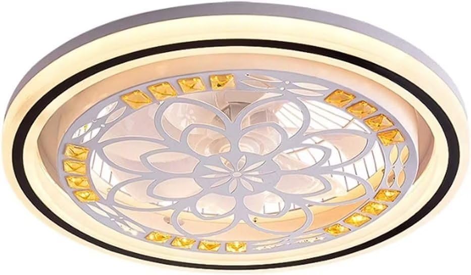 Ventilateur de plafond moderne LED plafonnier silencieux télécommandé