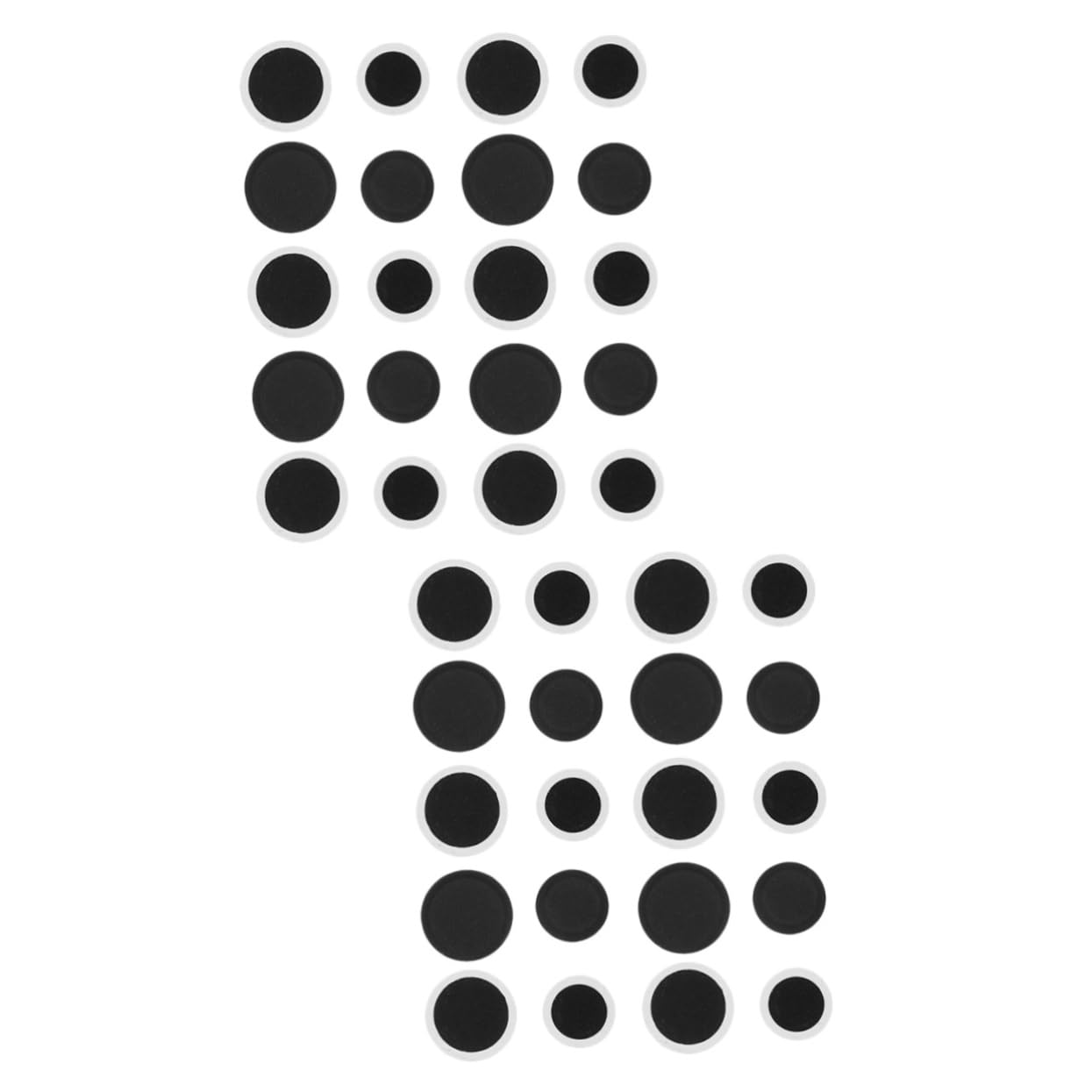 Levemolo 2sets Kazoo Flute Membranes Set Replacement Diaphragms for Kazoo Flutes Film Replacement Accessories 20pcs*2