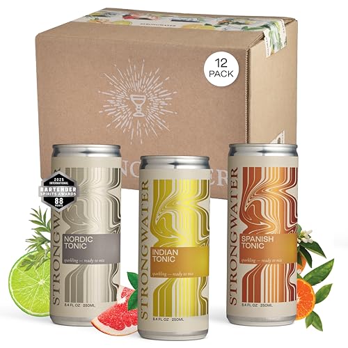Strongwater Tonic Water Variety Pack - 12pk (8.4 FlOz) - 3 Flavors