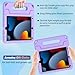 LTROP Kids Case for iPad 9th/8th/7th Generation(2021/2020/2019) Built-in Screen Protector, Shockproof Handle Stand Case for iPad 10.2 Inch 9/8/7 Gen, Light Purple