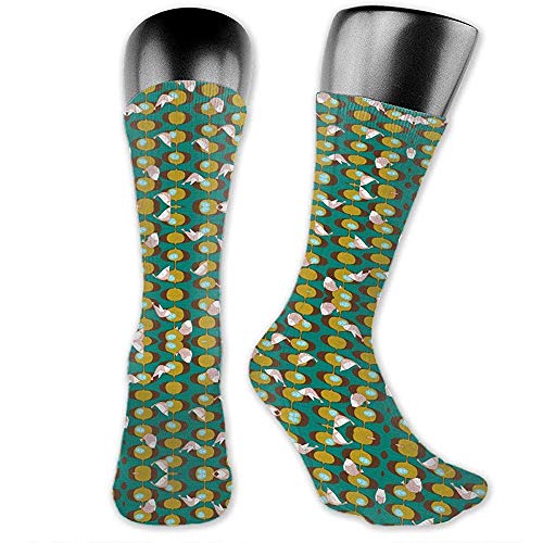 Dydan Tne Gourmet Garden Green Wallpaper (7352) Calcetines de Vestir - Colorful Funky Socks