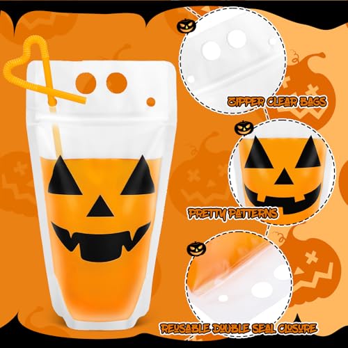 Set de 36 Bolsas para Bebidas Halloween con Popotes miniatura 3