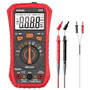 Digitale Multimeter,AoKoZo 21D Multitesters,6000 telt,TRMS