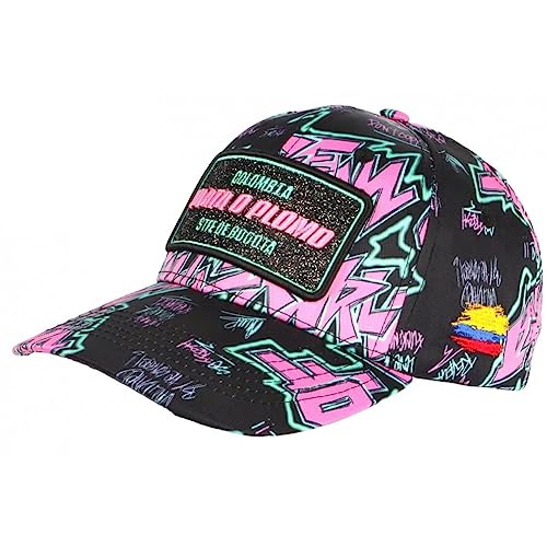 Casquette Plata o Plomo Rose et Bleue Strass Colombia Baseball - Taille Unique - Rose