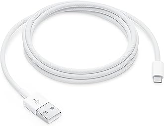 Woven iPhone17 Charger Cable, [MFi Certified] USB A to USB C Cord Fast Charging for Apple iPhone Air, iPhone 17 Pro Max/16 Plus/16Pro/15, iPad Air 5, USB to Type C Carplay Charge Wire (6.6ft, White)