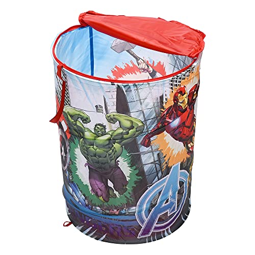 Zippy Toys Porta Objetos 60cm, Personagem Avengers. Feito Inteiramente de Poliéster e Metal. Indicado Para Crianças Maiores de 3 Anos e Pesa 500 gramas. Impressão FullPrint 360º de Alta Qualidade