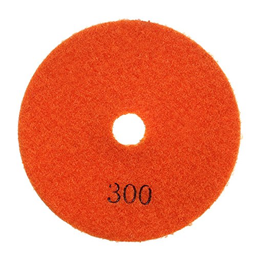 Juego de 8 almohadillas de pulido de 10 cm, grano 50-3000, 100 mm, almohadillas de pulido de diamante seco con respaldo