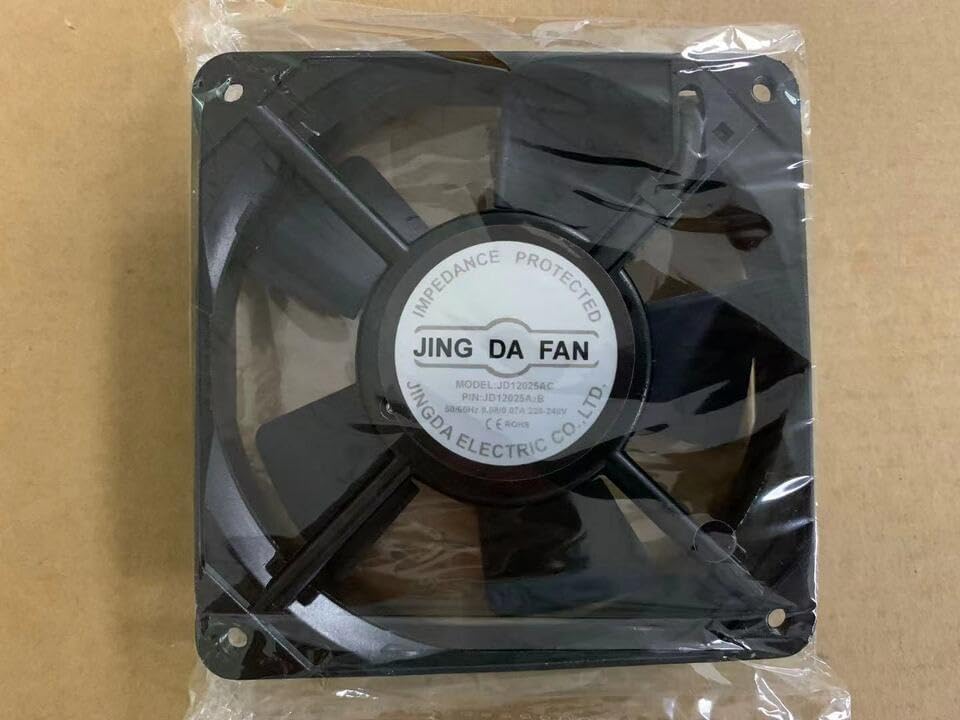 1 PCS New Fit for Jing DA Fan JD12025AC 220V 0.08/0.07A 12cm 12025 2 Wire