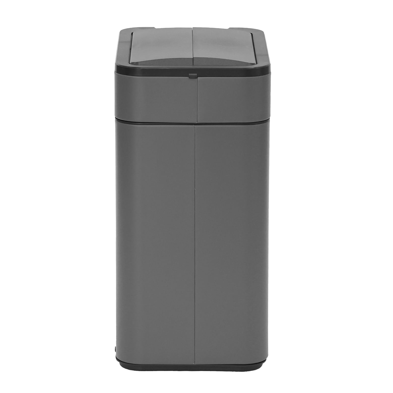 SVITA SE50L Sensormülleimer Abfalleimer Kücheneimer Automatik Mülleimer rechteckig mit Bewegungssensor Stahl 50l freistehend automatisch Grau