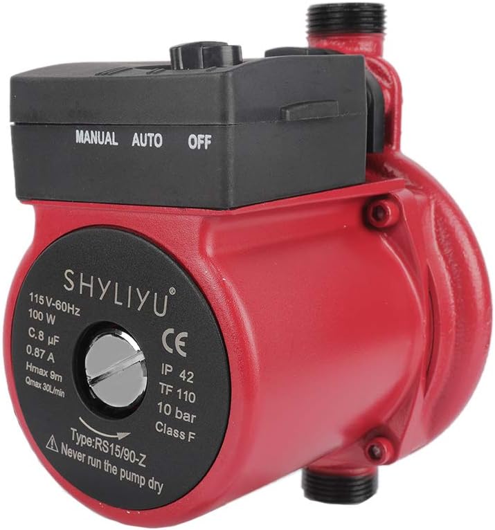 115V/60Hz 3/4 inch Outlet Cast Iron Pressure Booster Pump Hot Water Automatic Recirculating Pump Cast Iron Circulator Pump