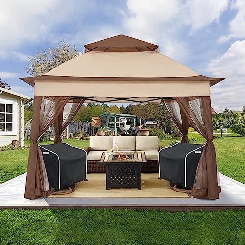 Akefit Outdoor Swivel Lounge Chair Cover 2 Pack，Waterproof Heavy Duty Outdoor Chair Covers,Patio Chair Covers Fit For Outdoor Furniture/Most Lawn Patio Chairs (30 W X 34 D X 38.5 H Inches Black) #TOP4