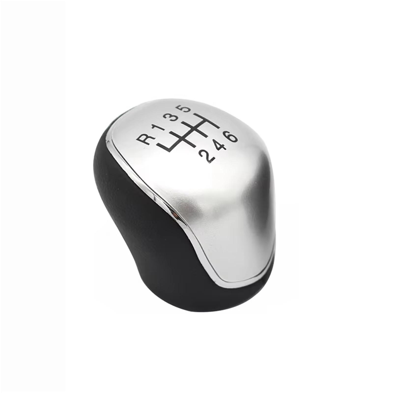 Cpddngzmkk Silver Gear Shift Knob Lever 6 Speed Car Gear Shift Knob For Grand C-Max Mk2 For Bt50 Galaxy Mk3 Mk4 Kuga Mondeo S-Max Transit Tourneo