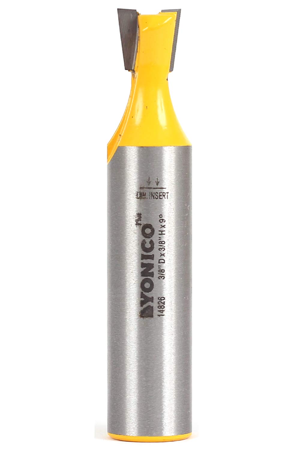 YONICO Dovetail Router Bit 9 Degree X 3/8-Inch 1/2-Inch Shank 14826