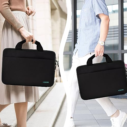 Image of HSEOK Laptop Sleeve 13.3 Inch Case Briefcase Compatible with MacBook Pro 14 inch and All Model of 13.3 Inch MacBook Air /Pro, XPS 13, Most Popular 13 inch-13.5 inch Notebooks,B01K04
