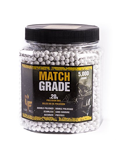 GameFace 20GPW5J 6.0mm Match Grade Airsoft BBS, White