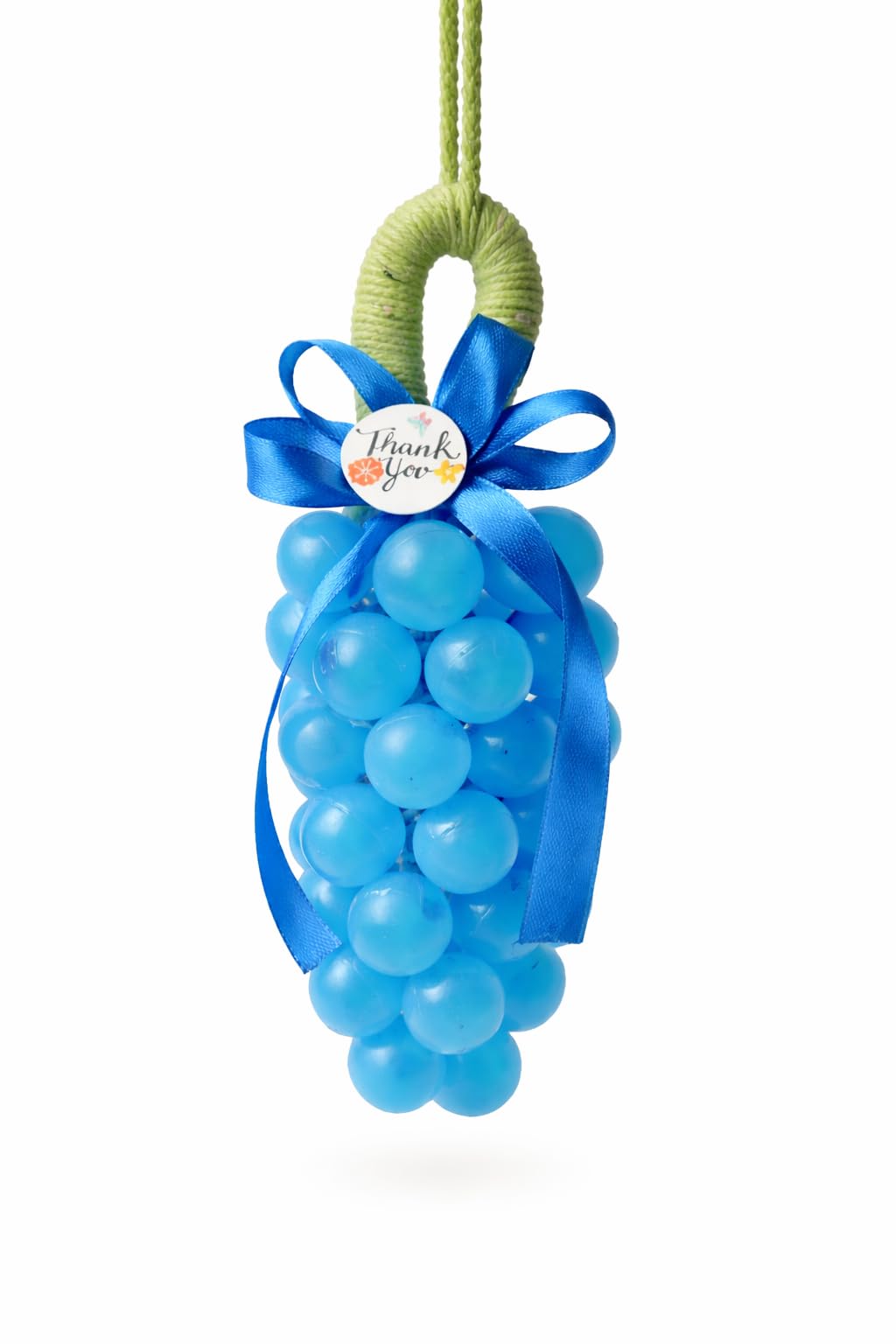Artisan Hanging Grape Cluster Soap on a Rope | Rich Perfume | Moisturizing Hand Wash | Unique Decor | Double colour | Hand crafted | Perfect for Gift | Pack of 1 (Blue)-picture-10