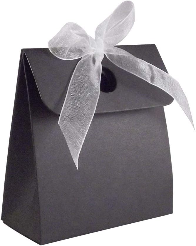 20 x Black Box Bag Wedding Favour Boxes