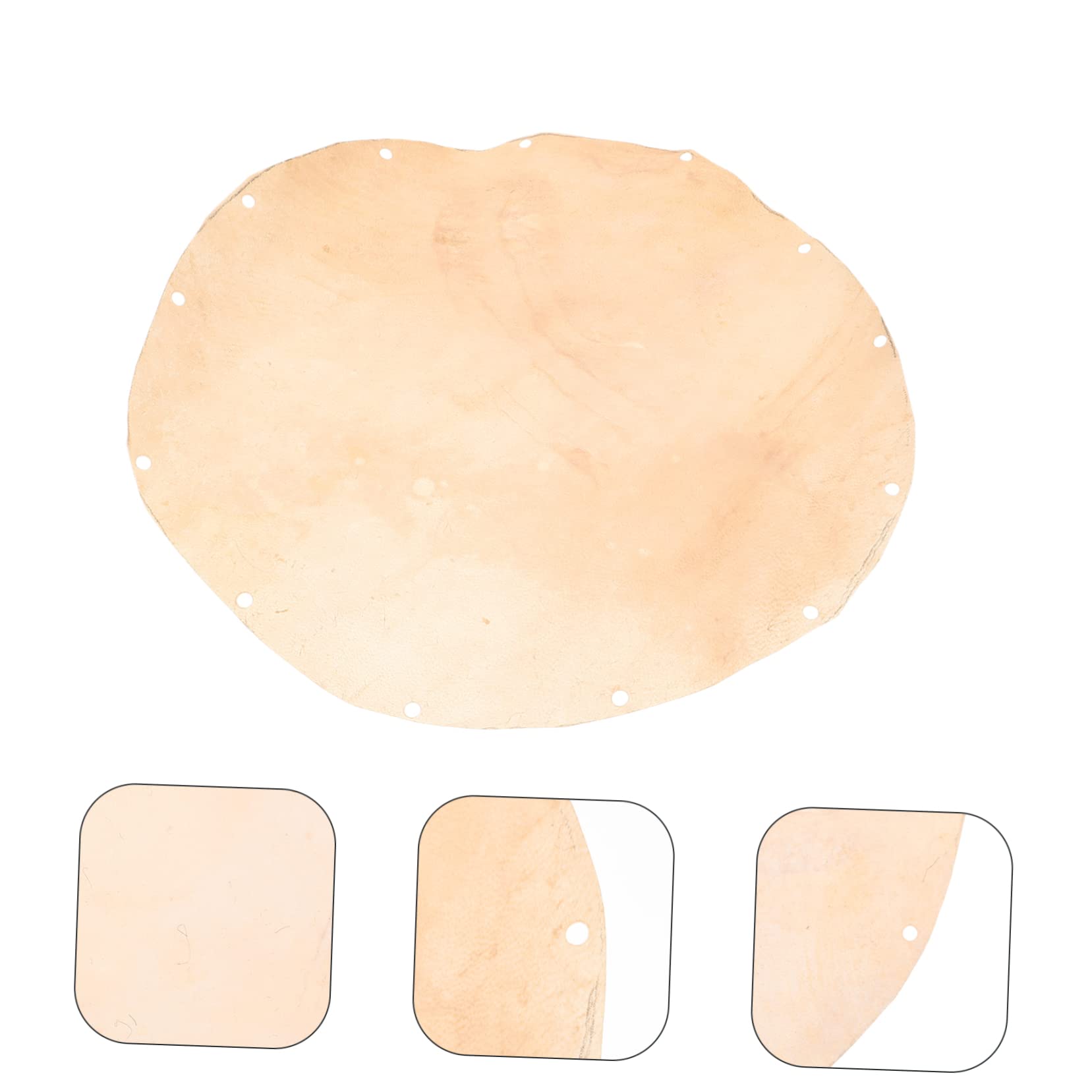 TOGEVAL Trommelfell Aus Ziegenleder - Naturleder Für Afrikanische Trommeln