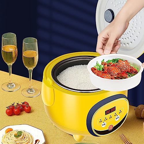 Mini urządzenie do gotowania ryżu, pojemność 1,8 l, nieprzywierający garnek wewnętrzny, rezerwacja 24h, idealny do gotowania ryżu i warzyw na parze dla 1-8 osób