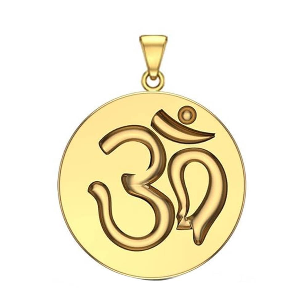 22K 2GM OM YELLOW GOLD COIN PENDANT