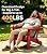 CLOUDEEP Folding Adirondack Patio Chairs, HDPE Fire Pit Chairs Weather Resistant, Outdoor Adirondack Chair with Cup Holder and Umbrella Hole, Wood Texture, Dark Red