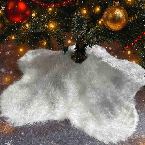 Weihnachtsbaum Decke, Christbaumdecke Sternförmig - 90cm Weiße...